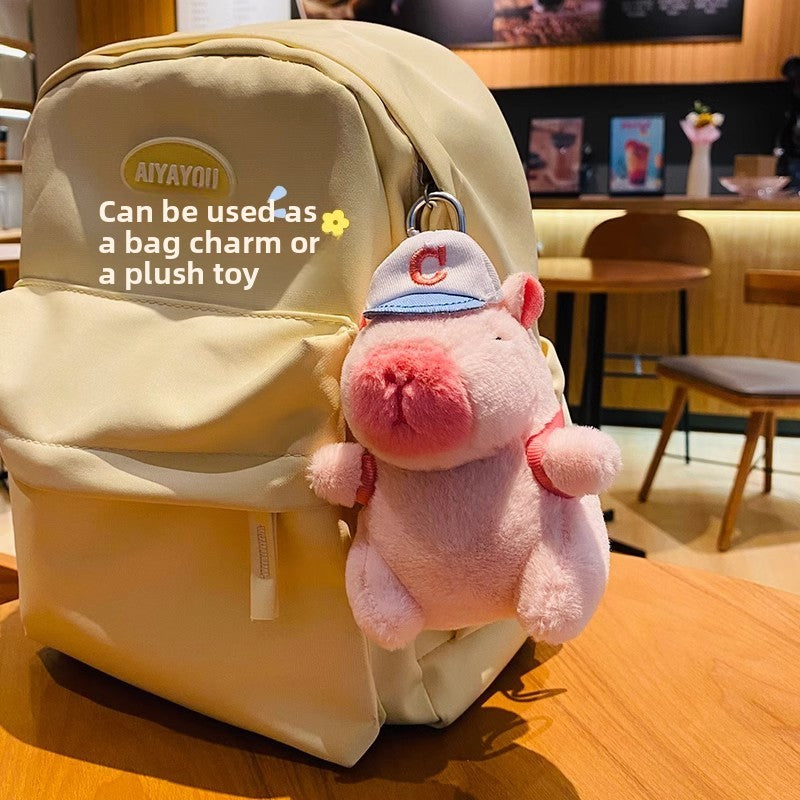 Capibara plush keychain