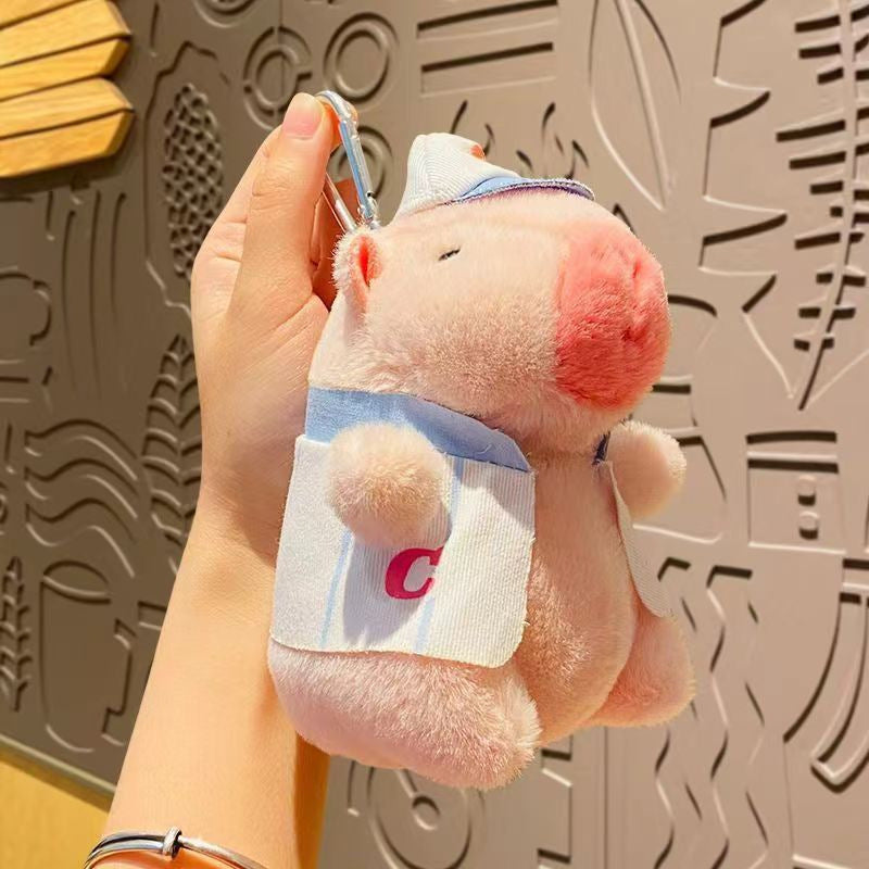 Capibara plush keychain