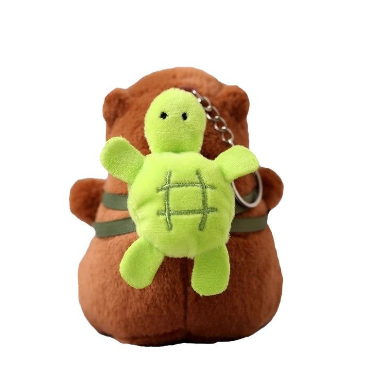 Capibara plush keychain