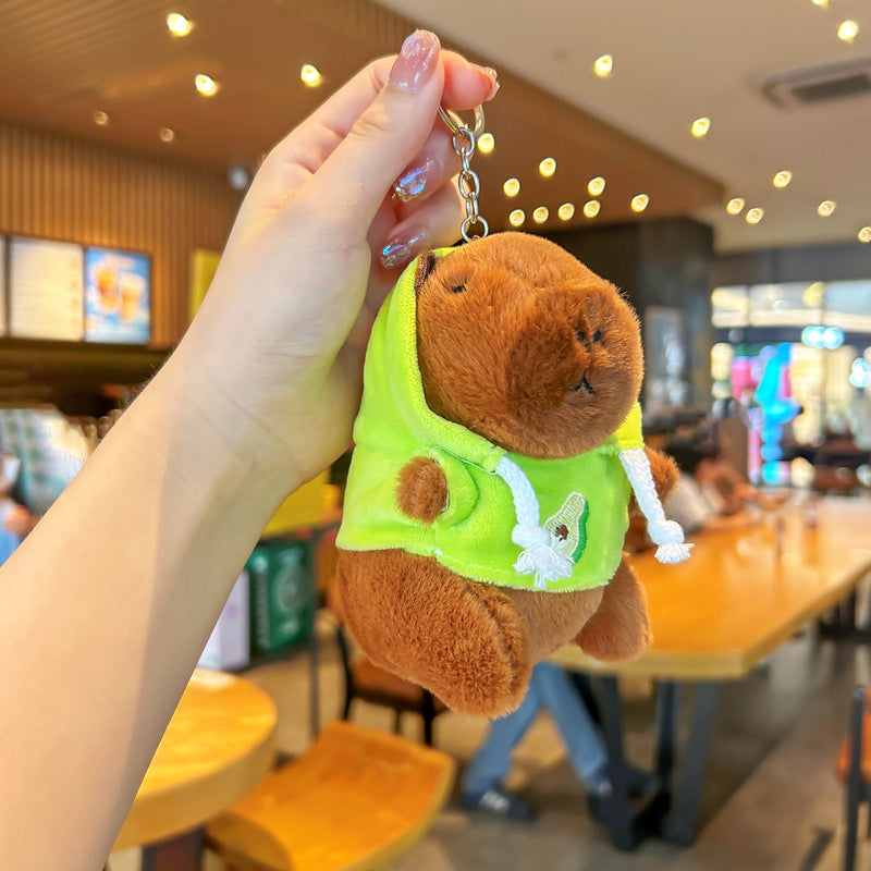 Capibara plush keychain