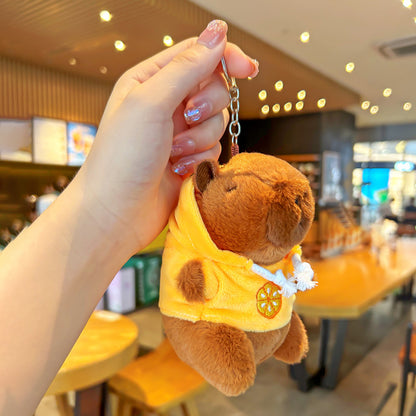 Capibara plush keychain