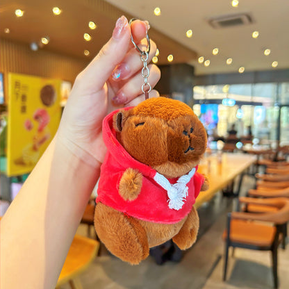 Capibara plush keychain