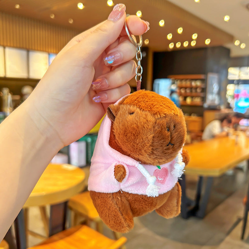 Capibara plush keychain