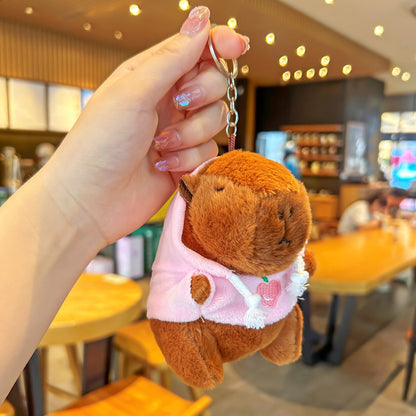 Capibara plush keychain