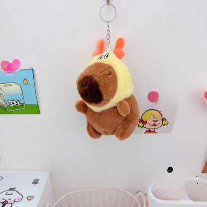 Capibara plush keychain