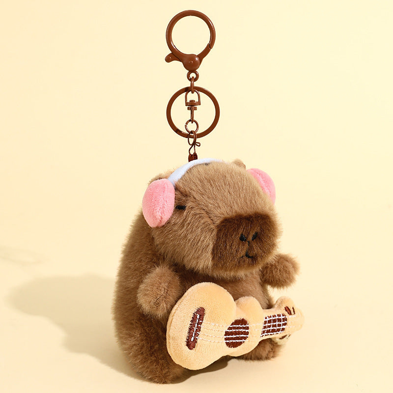 Capibara plush keychain