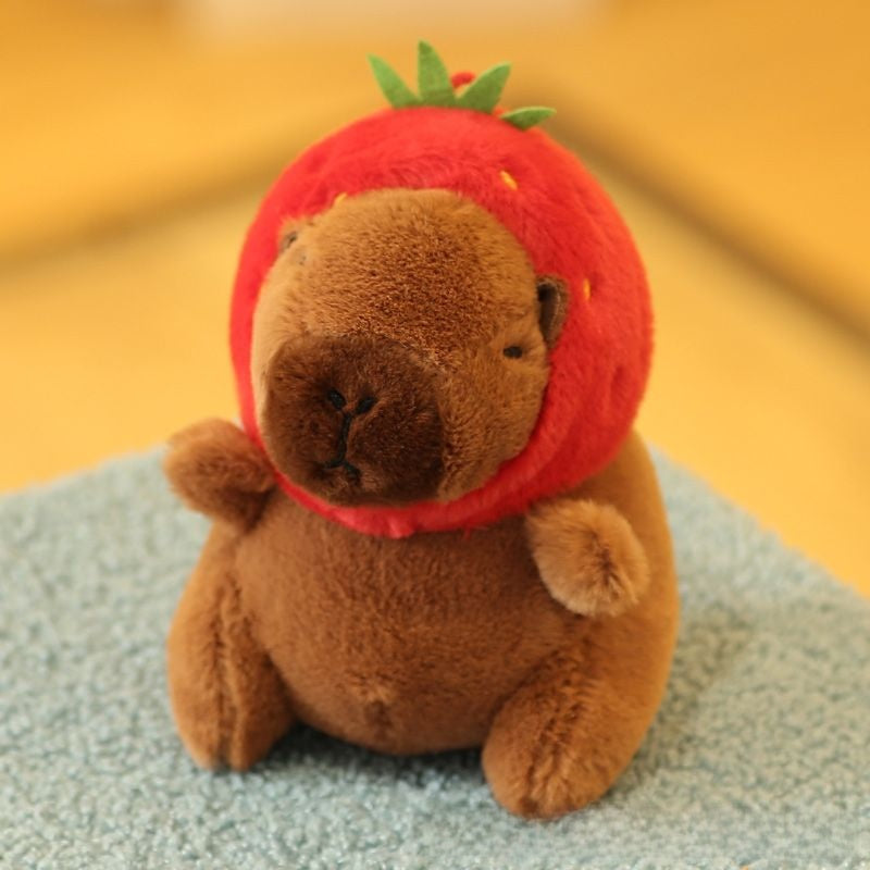 Capibara plush keychain