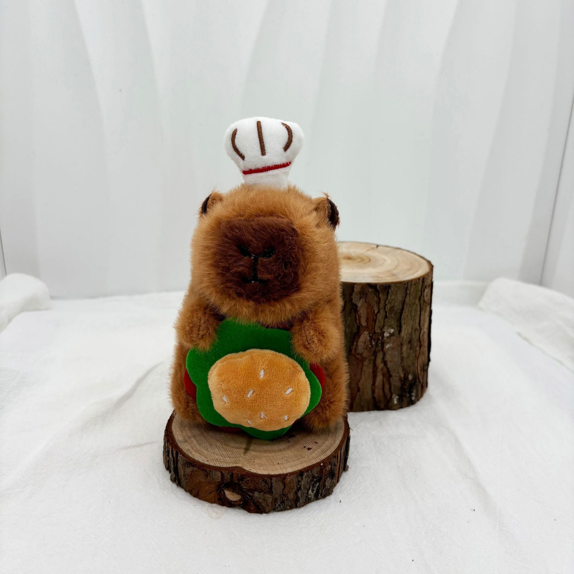 Capibara plush keychain