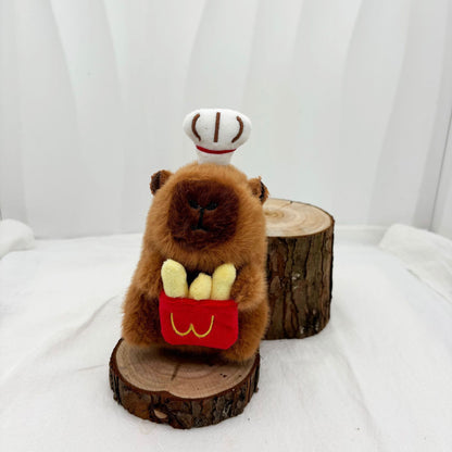 Capibara plush keychain