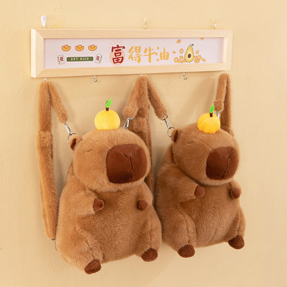Capybara Plush Backpack