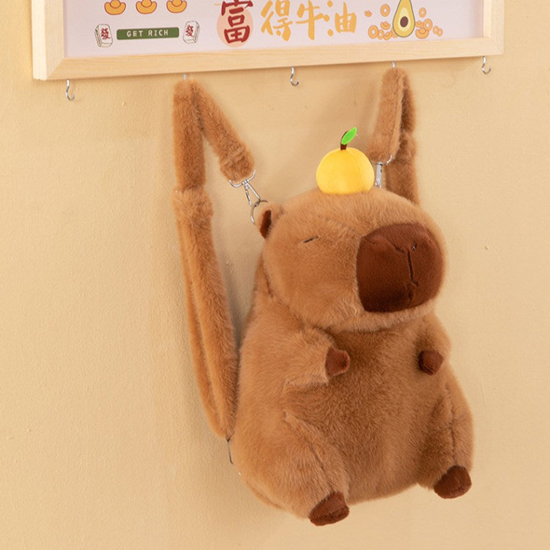 Capybara Plush Backpack
