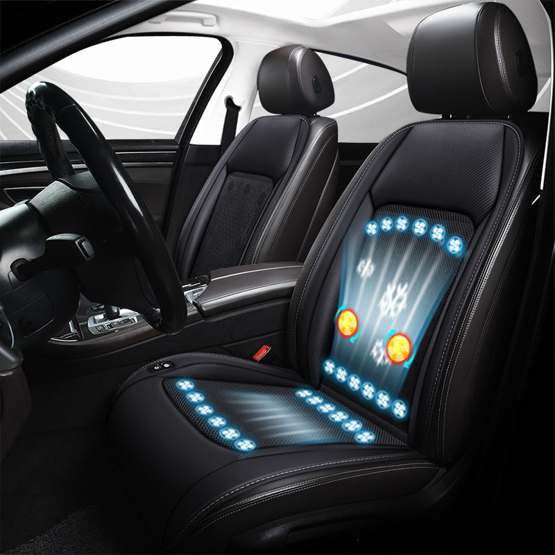Car air circulation and massage seat cushion