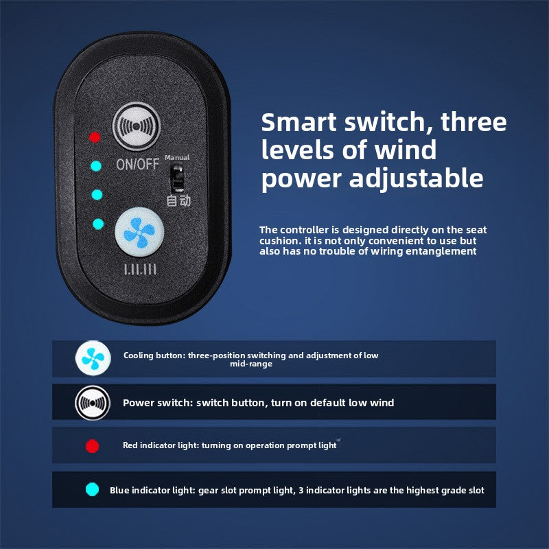 Car air circulation and massage seat cushion