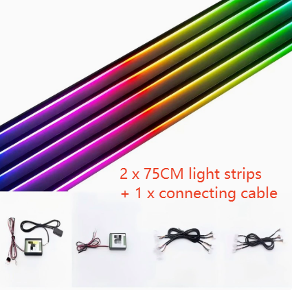 Car Ambient LED Light Strips with App Control
