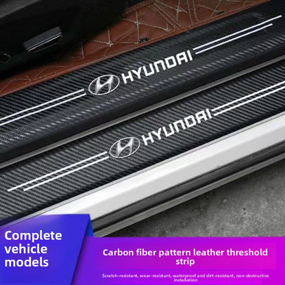 Car anti-stepping threshold anti-scratch strips