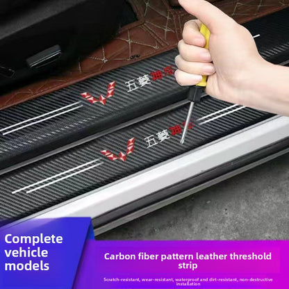 Car anti-stepping threshold anti-scratch strips
