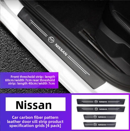 Car anti-stepping threshold anti-scratch strips