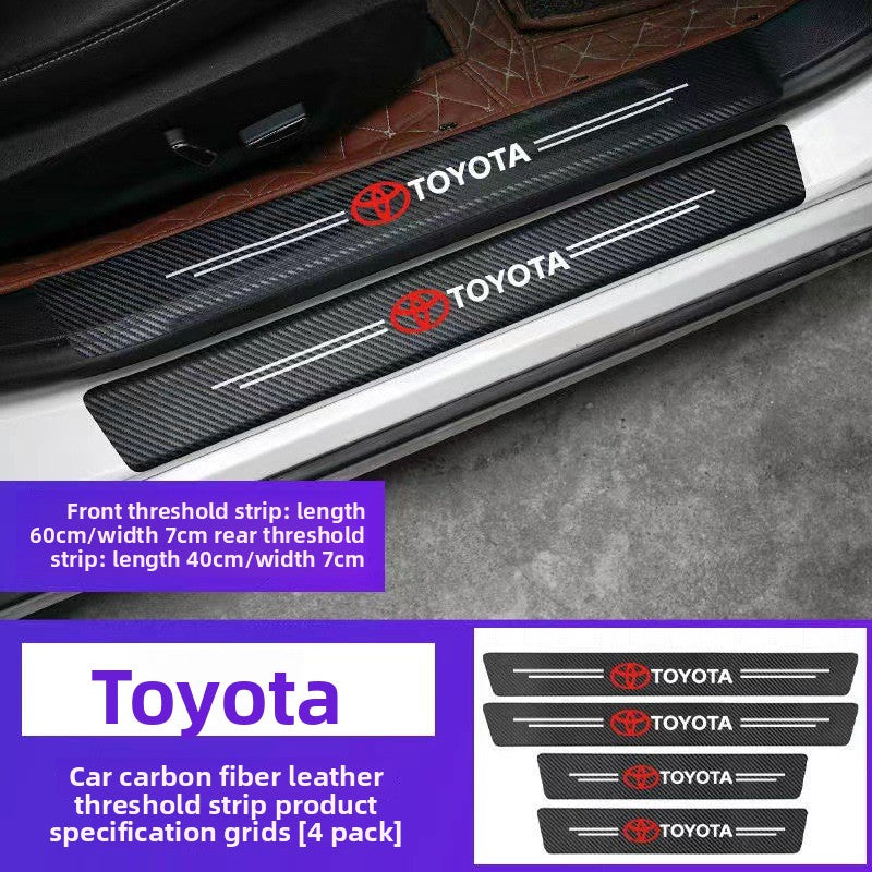 Car anti-stepping threshold anti-scratch strips