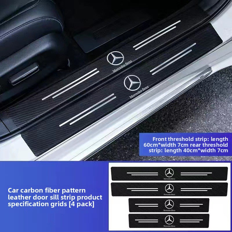 Car anti-stepping threshold anti-scratch strips