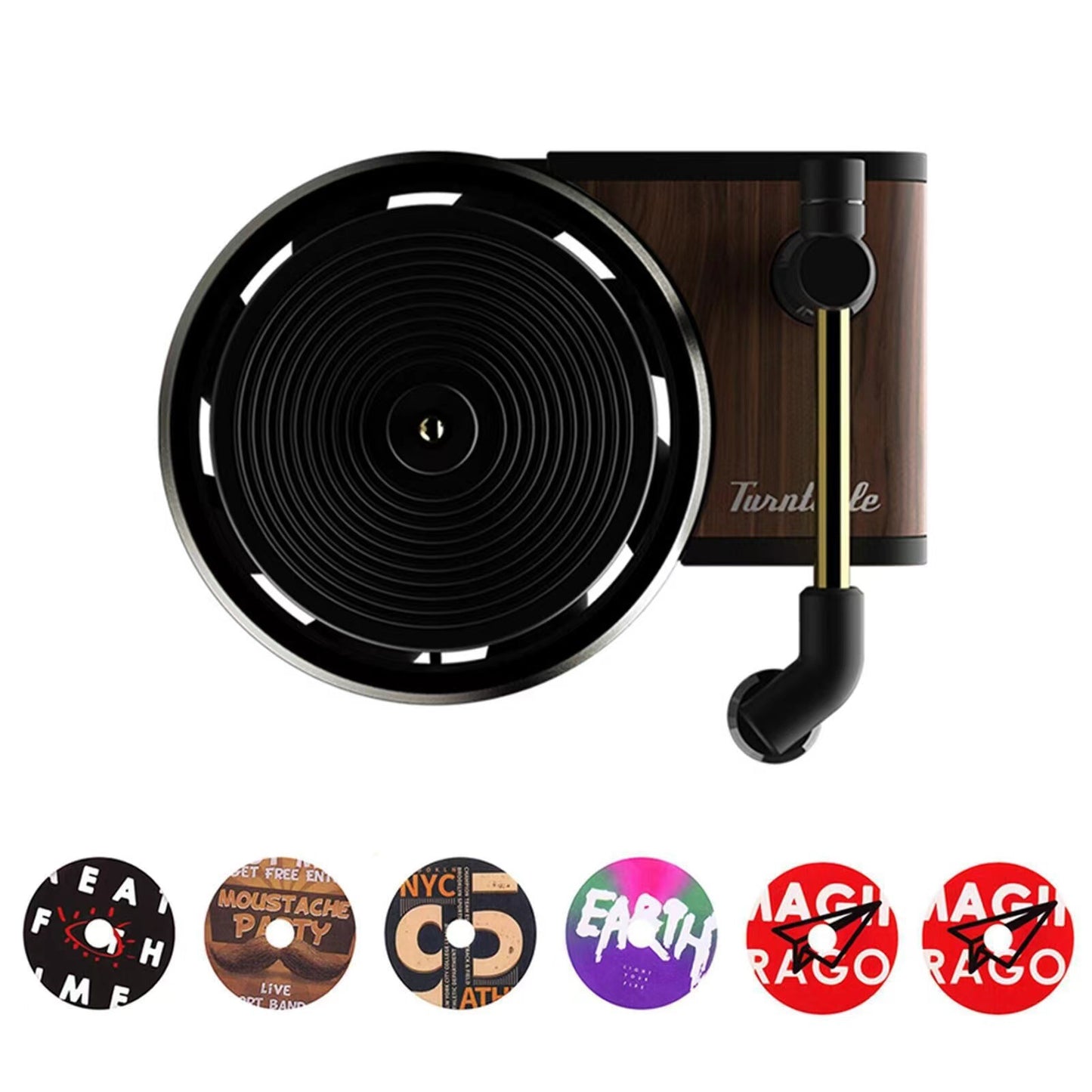 Car Aromatherapy Vinyl Record Player Decor