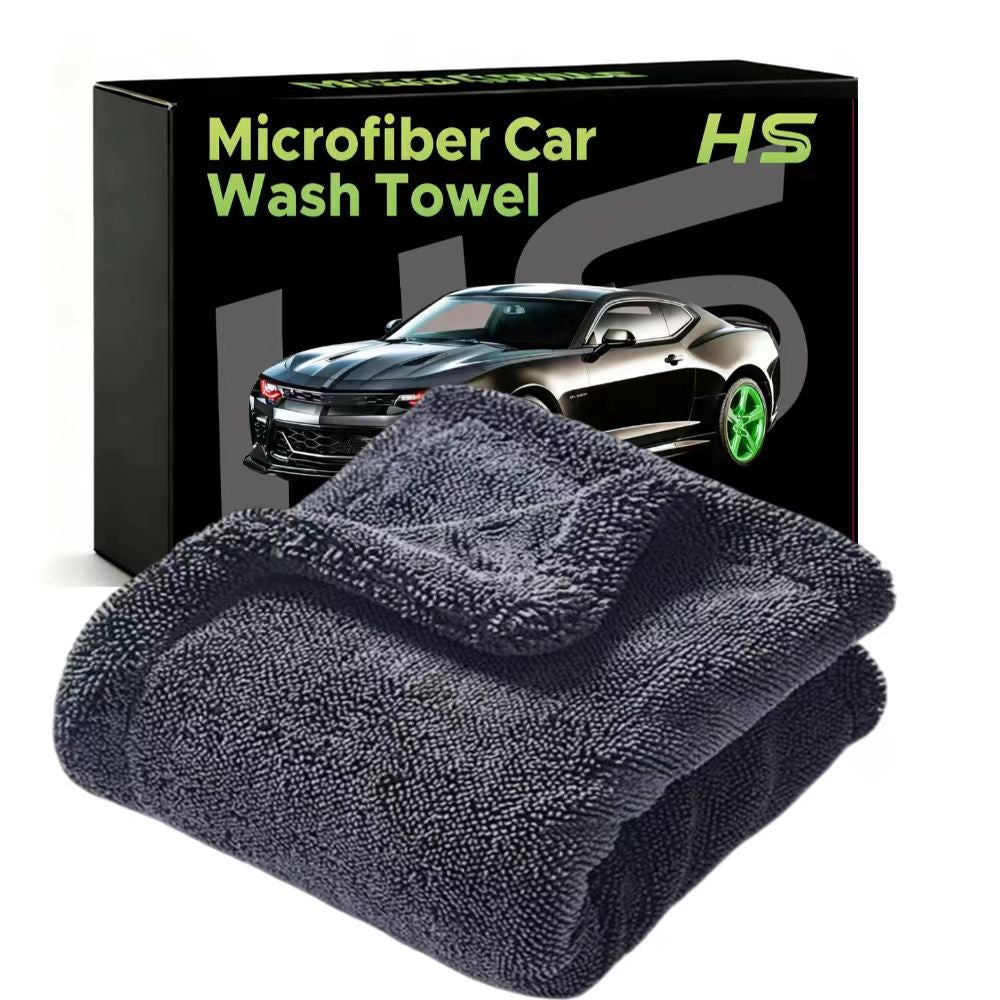 Car care double-sided cleaning towel