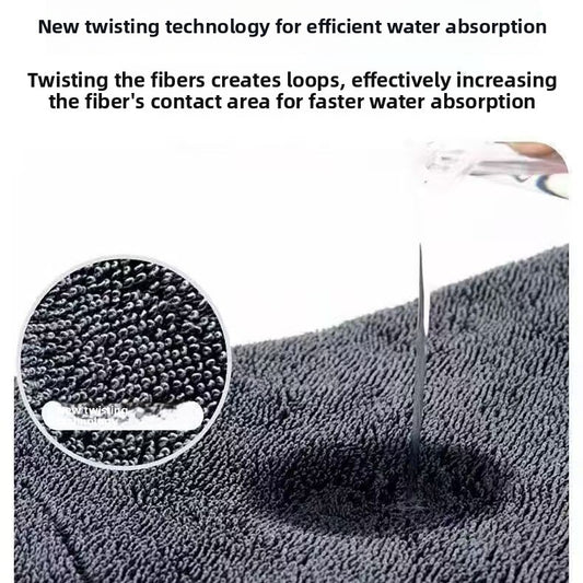 Car care double-sided cleaning towel