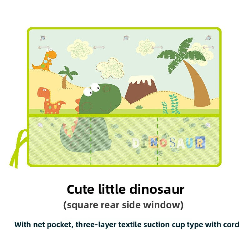 Car cartoon sunshade curtain