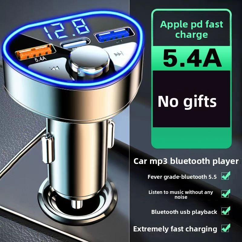 Car Charger with Bluetooth Player and Fast Charging