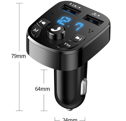 Car Charger with Bluetooth Player and Fast Charging