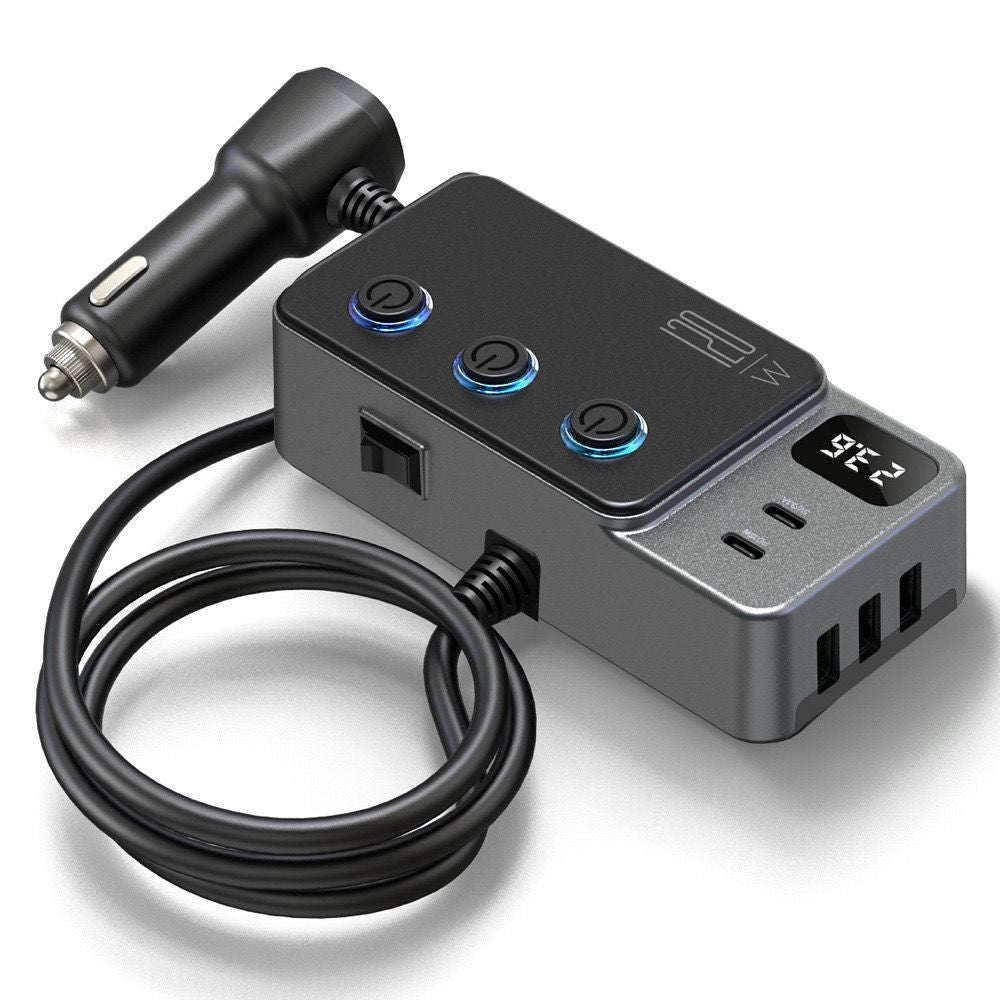 Car Cigarette Lighter Charger with 3USB Ports PD Fast Charge