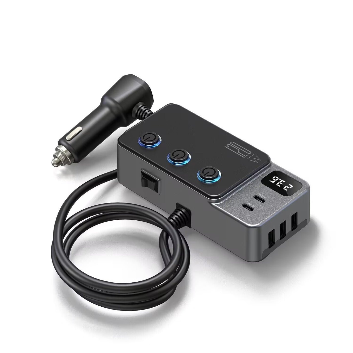 Car Cigarette Lighter Charger with 3USB Ports PD Fast Charge