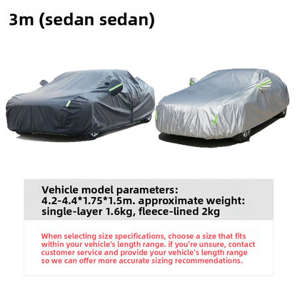 Car Cover Sun Protection Rainproof Vehicle Cover