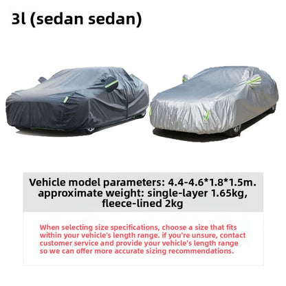 Car Cover Sun Protection Rainproof Vehicle Cover
