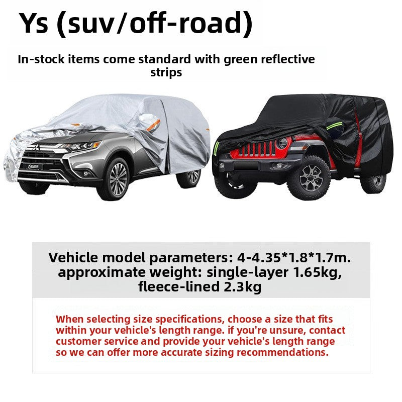 Car Cover Sun Protection Rainproof Vehicle Cover