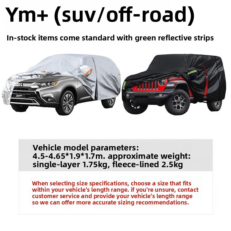 Car Cover Sun Protection Rainproof Vehicle Cover