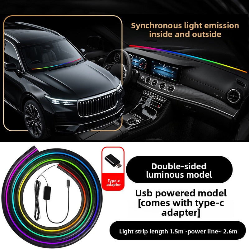 Car Dashboard Ambient Light with App and Sound Control