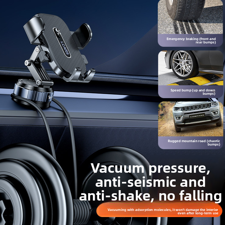 Car Dashboard Phone Mount with Vacuum Suction