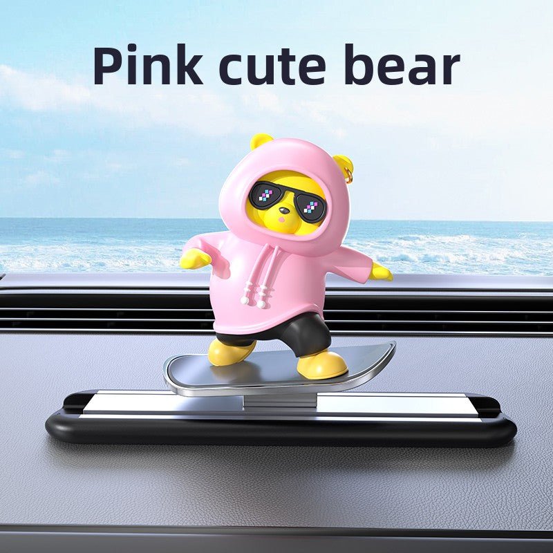 Car Dashboard Sliding Bear Ornament