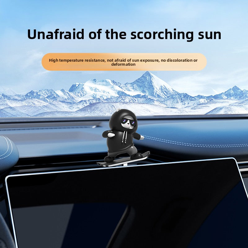 Car Dashboard Sliding Bear Ornament