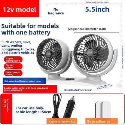 Car Electric Fan with Adjustable Speed