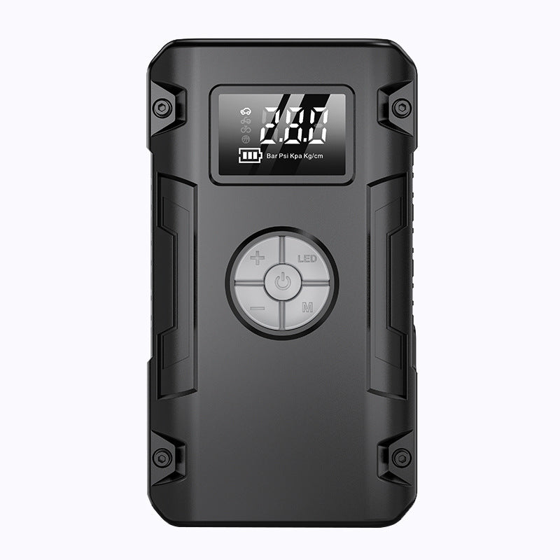 Car Emergency Jump Starter Wireless Air Pump Power Bank 3-in-1