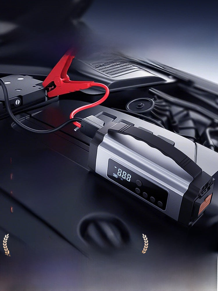 Car Emergency Jump Starter with Air Compressor and Power Bank