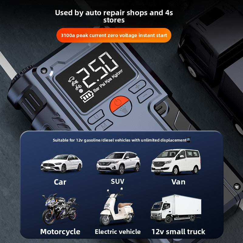 Car emergency power supply vehicle-mounted air pump