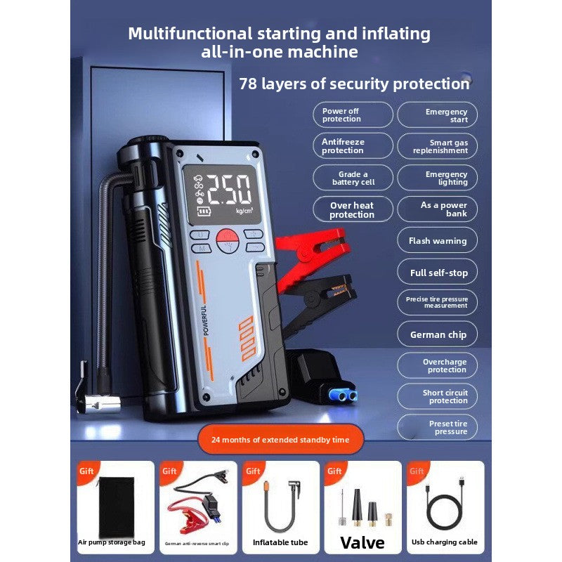 Car emergency power supply vehicle-mounted air pump