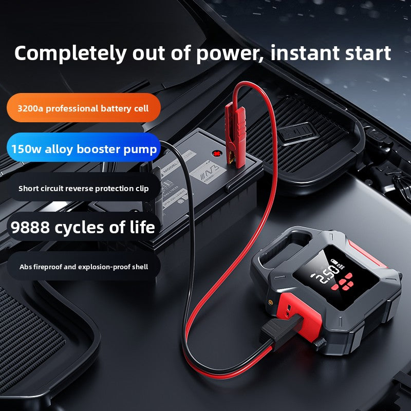 Car Emergency Start-Up and Air Pump All-In-One Device
