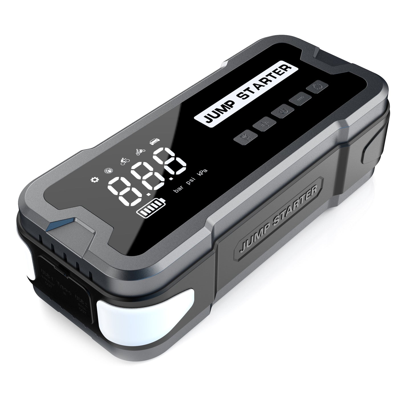 Car Emergency Starting Power Supply Hot-Selling Style Large-Capacity Car Air Pump Starts in One Second and Can Be Silk-Screened with Logo