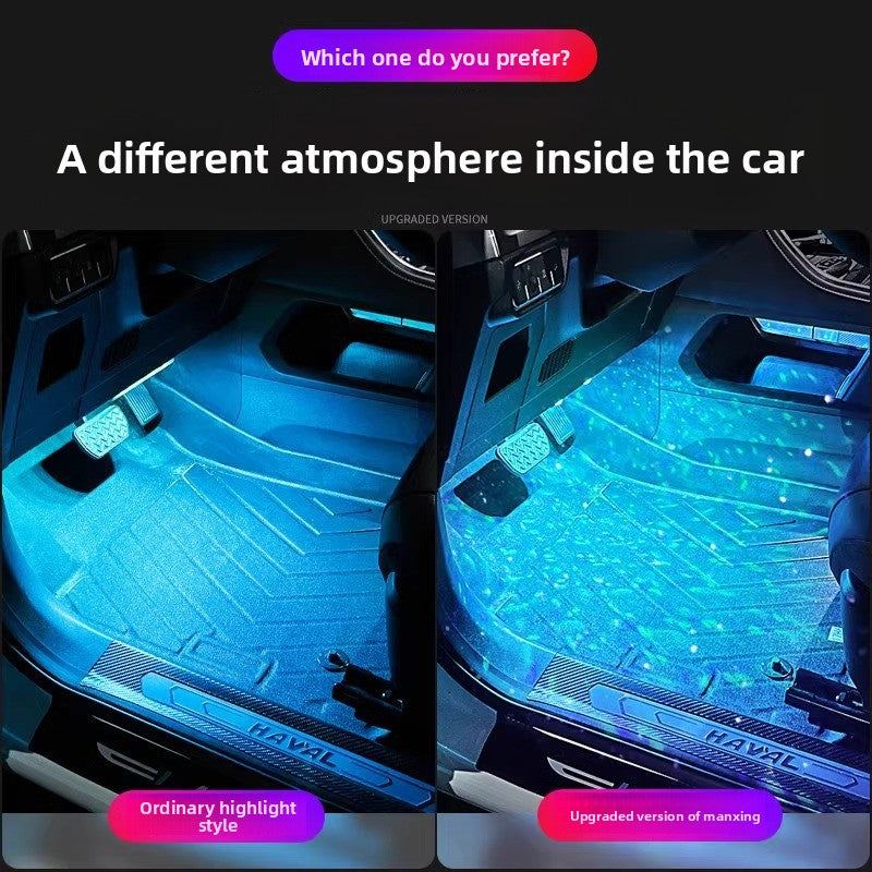 Car floor-mounted LED headlights
