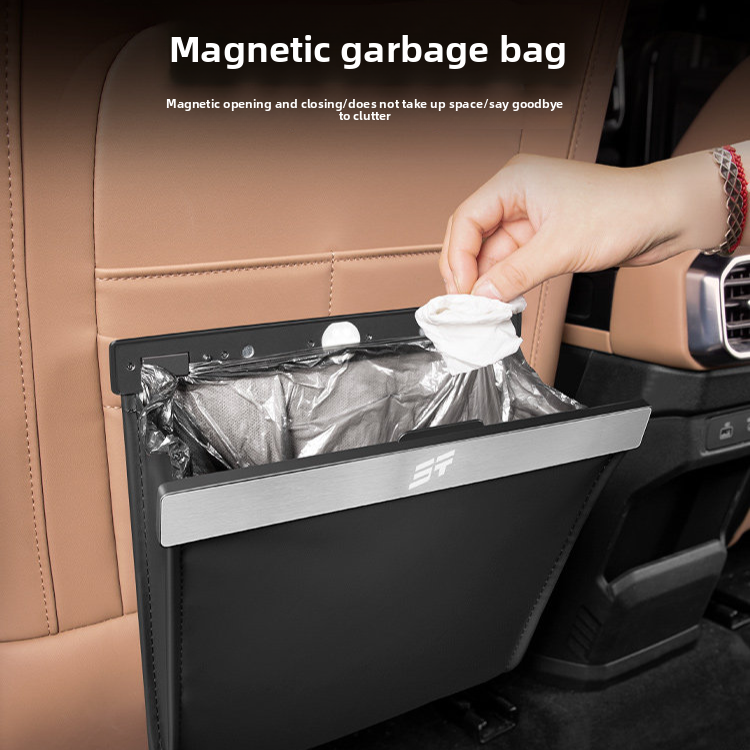 Car Garbage Bag with Magnetic Mount