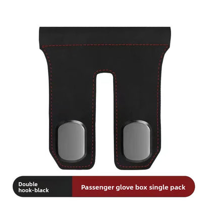 Car Glove Box Hook with Suede Finish