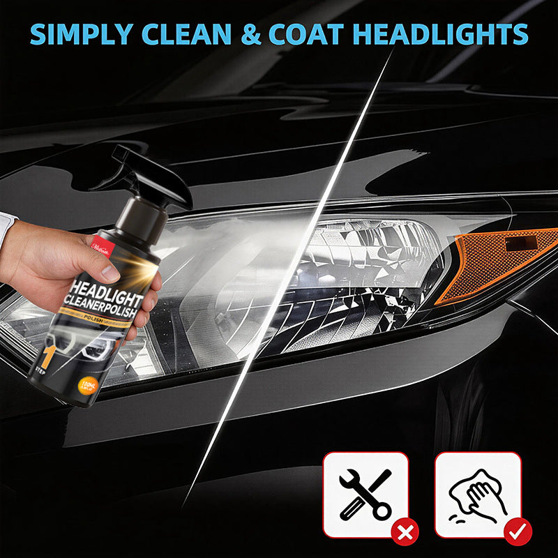 Car Headlight Care Kit for Refurbishment and Surface Protection